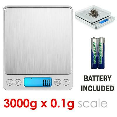 3000g X 0.1g Gram Pocket Digital Scale Jewelry Gold Silver Coin Kitchen Weighing