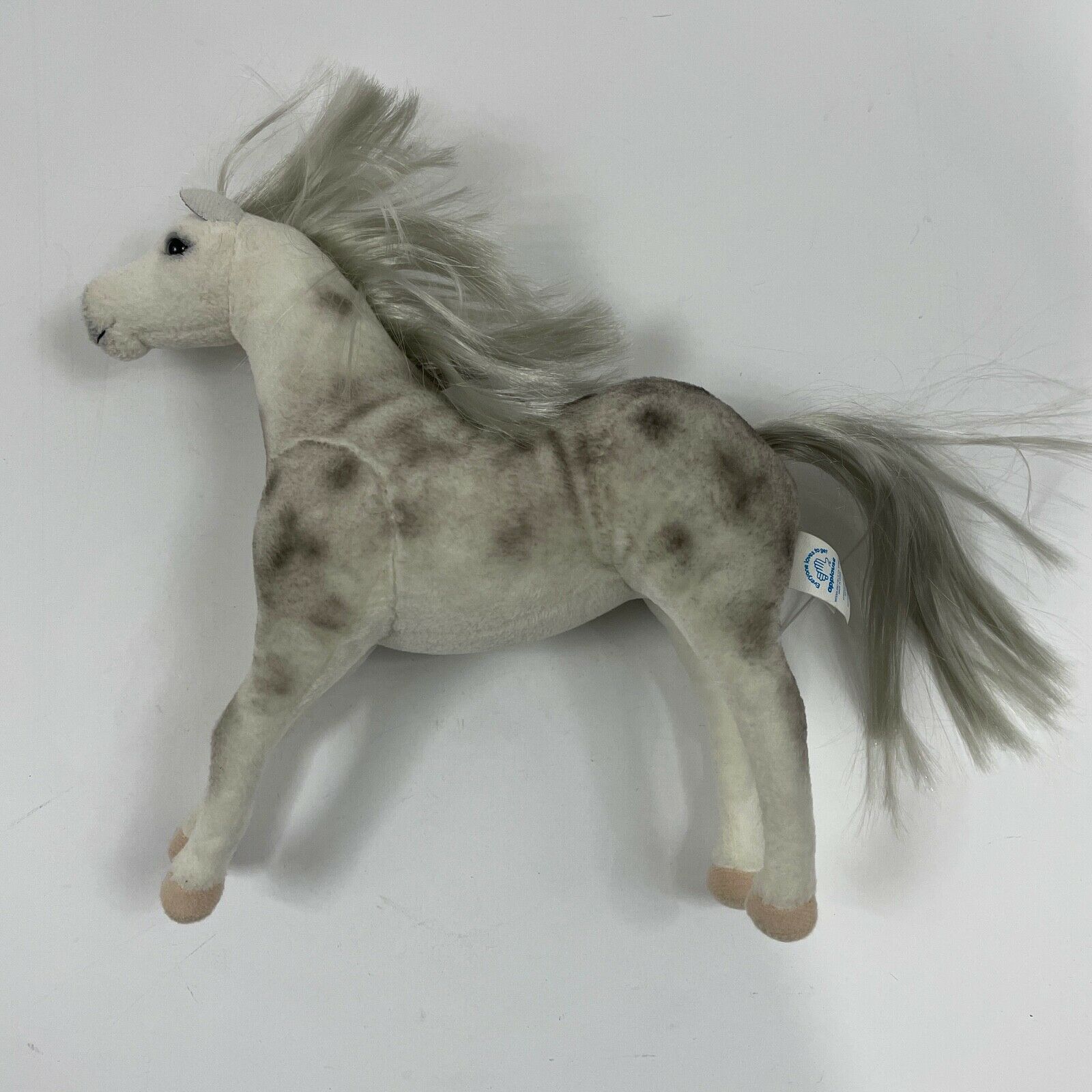 Myrtlewood Stables Plush Pose-able Toy Horse Arabian "sahara" Gray With White