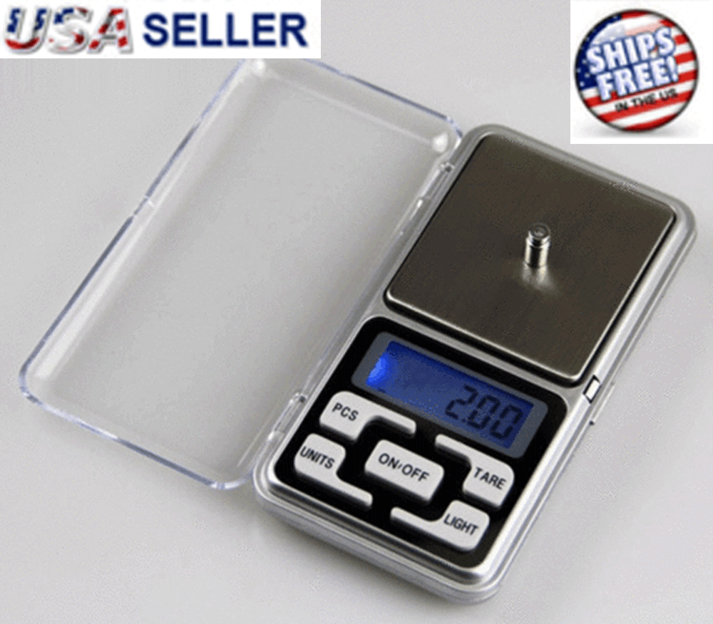 Portable 200g X 0.01g Digital Scale Jewelry Pocket Balance Gram Lcd Herb Gold