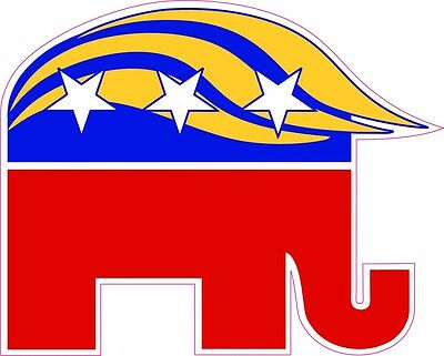 Trump Gop Elephant Republican Donald Trump New Vinyl Decal Sticker Funny