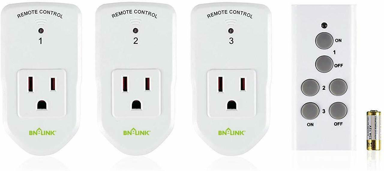 Bn-link Wireless Remote Control Socket Electrical Outlet Switch Automation White