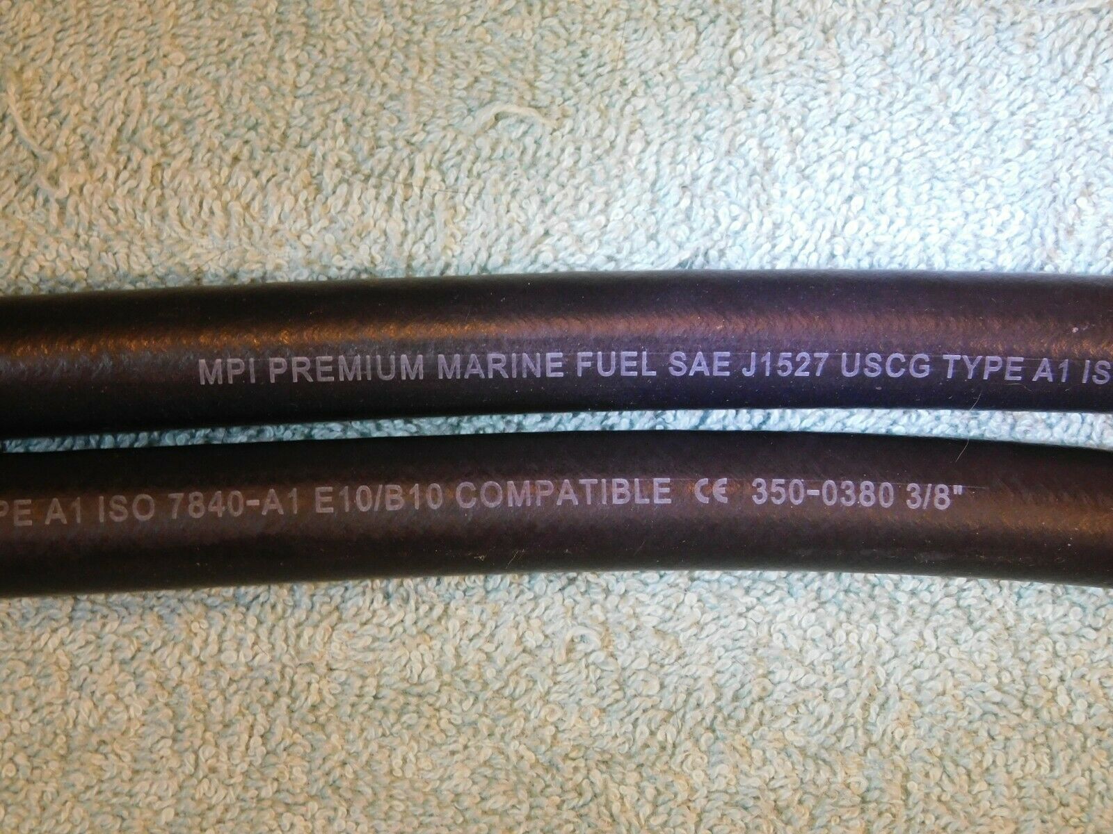3/8" Id Mpi Premium Type A1 Marine Fuel Hose Line 7840-a1 Per Foot $5.99 To Ship