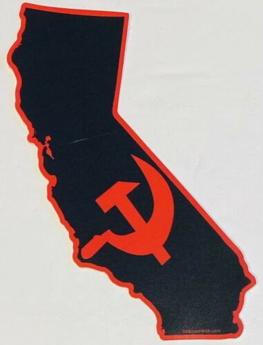 Commiefornia - Communist California Quality Bumper Sticker Decal 4.3"x 5.3"