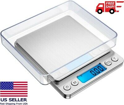 Digital Scale 2000g X 0.1g Jewelry Gold Silver Coin Gram Pocket Size Herb Grain