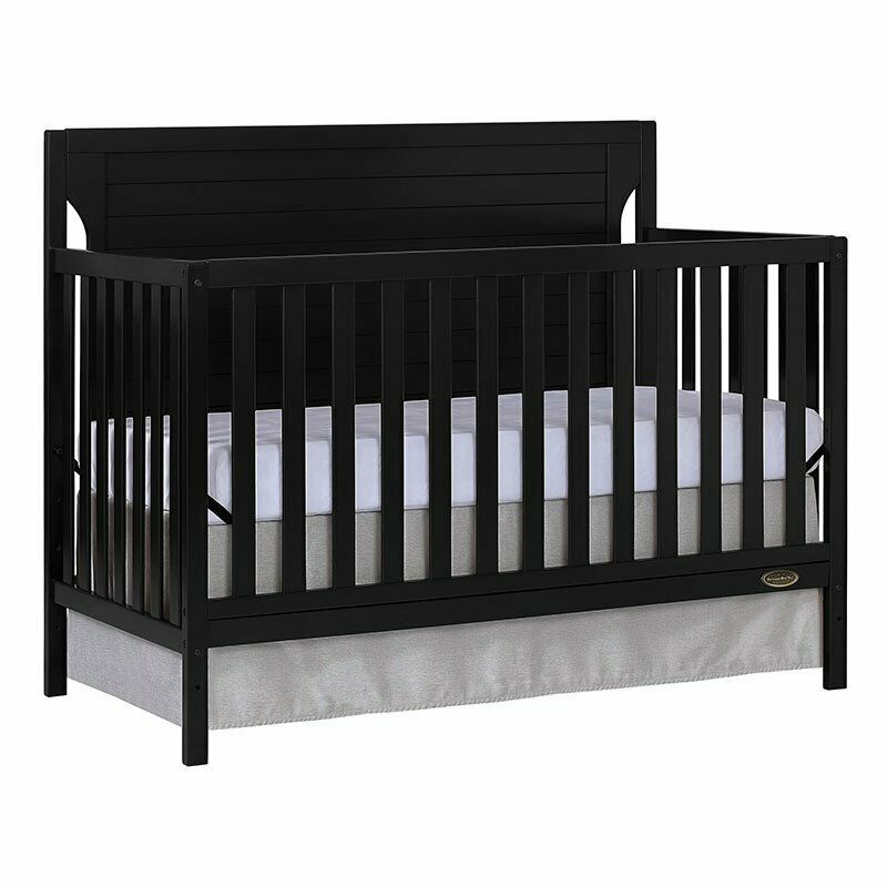 Dream On Me Cape Cod 5-in-1 Convertible Crib In Black