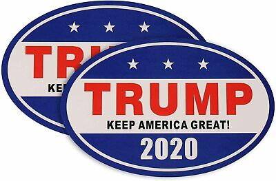 2 Magnetic Trump 2020 Keep America Great Decal Car Bumper Stickers 4x6 Inch