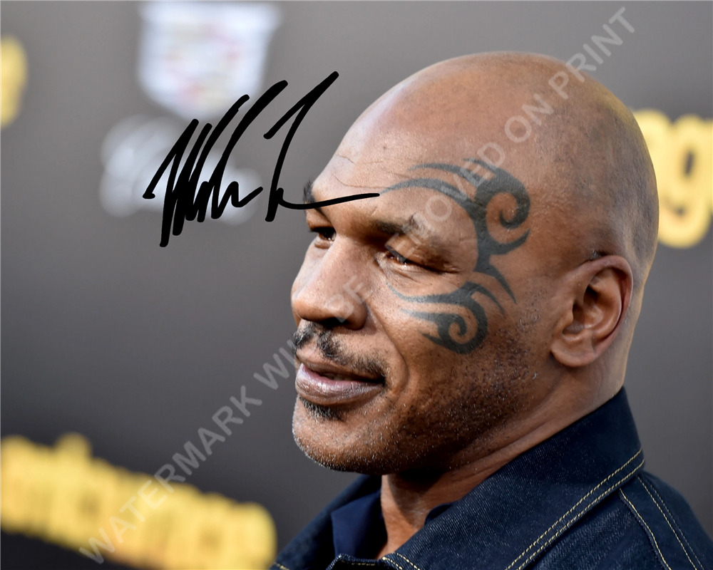 Mike Tyson Iron Boxer Autographed Signed Photo 8x10 Autogramm