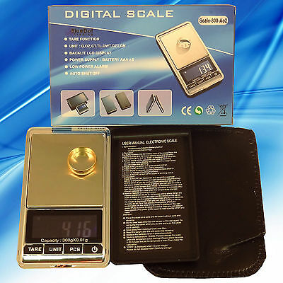 New 300g X 0.01g Portable Small Mini Digital Jewelry Pocket Gram Scale Lcd