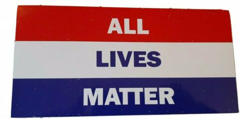 All Lives Matter Red White And Blue Bumper Sticker